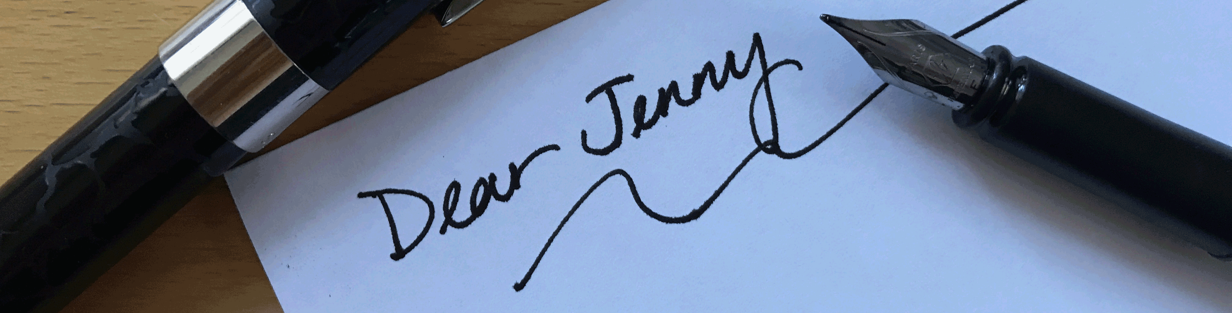 dear jenny with pens